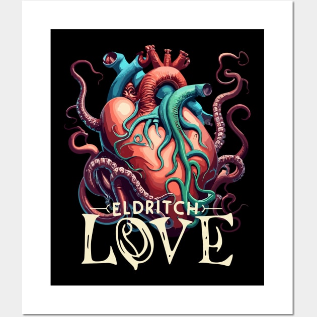 Lovecraft Monster Eldritch Love Cthulhu Heart Wall Art by Vermilion Seas